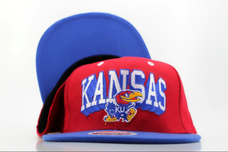 Kansas Pine Hawks Red Snapback Hat QH